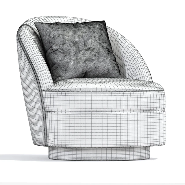 Axel Swivel Arm Chair — Descargar