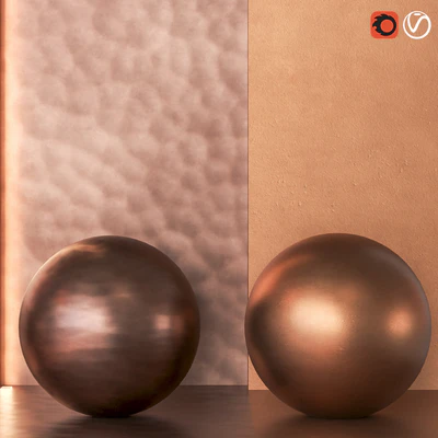 5 in 1 Copper Metal Pack Textures & Materials 4K - Seamless - Vol 1 — Вид 3