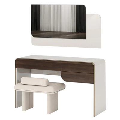Turri SOUL Dressing Table with ZERO Pouf — Ver 4