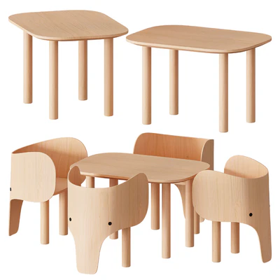 Elephant Chair & Table by EO — Ver 4