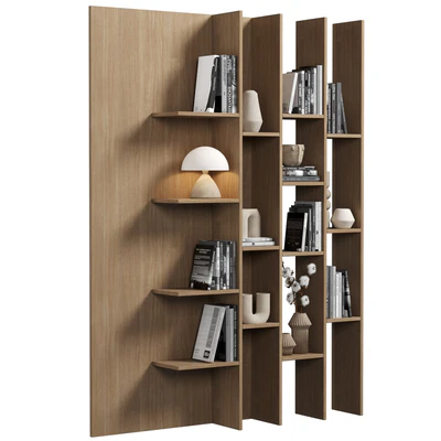 Cabinet with shelves 088 — Ver 3