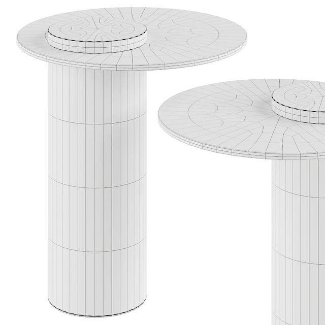 Round Terrazzo Base | Side Table — Скачать