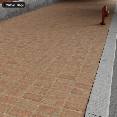 dusty worn brick floor texture — Вид 5