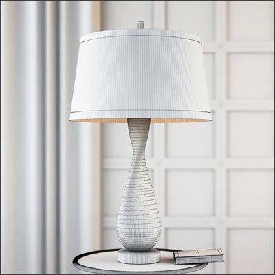 Global Views Amber Twisted Art Glass Lamp — Ver 2
