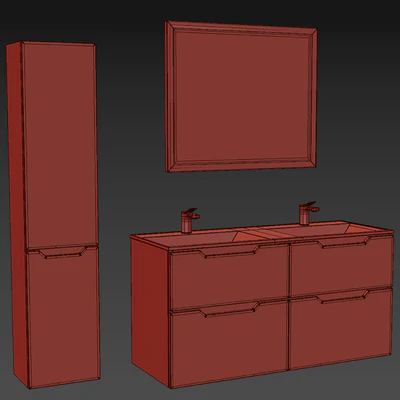 Wall-hung Vanity Unit Raval Vector — Ver 4