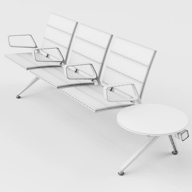 Poltrona Frau Flair Airport Seating System Green — Скачать