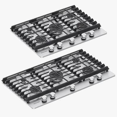 KitchenAid - 5-Burner Gas Cooktops with Griddle — Ver 1
