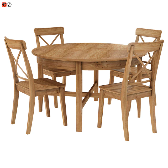 Стол и стул IKEA ЛЕКСВИК ИНГОЛЬФ — Скачать