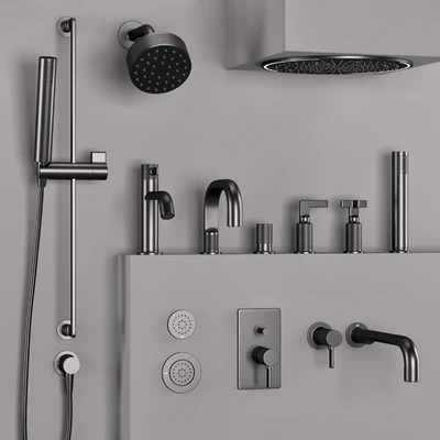 Gessi bathroom inciso faucet set 2 — Ver 4