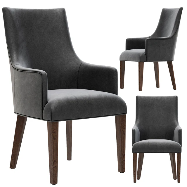 Restoration Hardware Ella Leather Armchair — Скачать