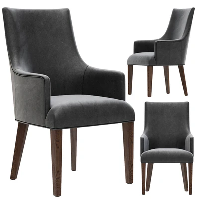 Restoration Hardware Ella Leather Armchair — Вид 1