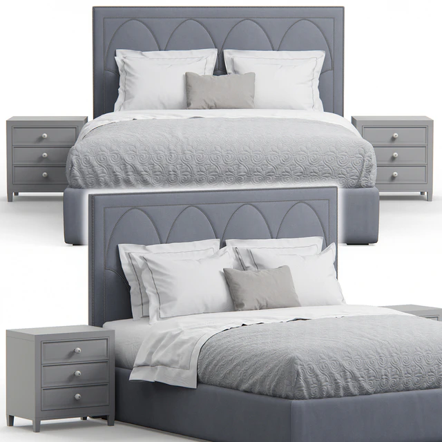 Regan upholstered king bed — Descargar