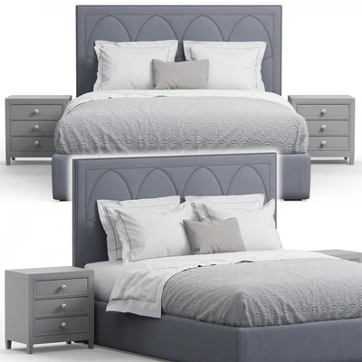 Regan upholstered king bed — Ver 4