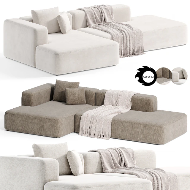 Stone Modular Sofa 2 by Tamamm — Скачать
