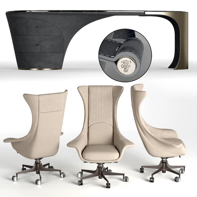 Visionnaire Planet armchair Jet desk — Descargar
