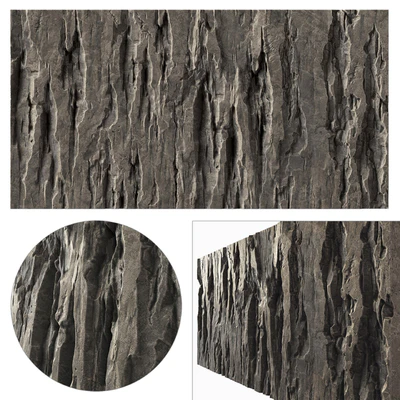 Wall stone slab rock mono n1 / — Ver 1