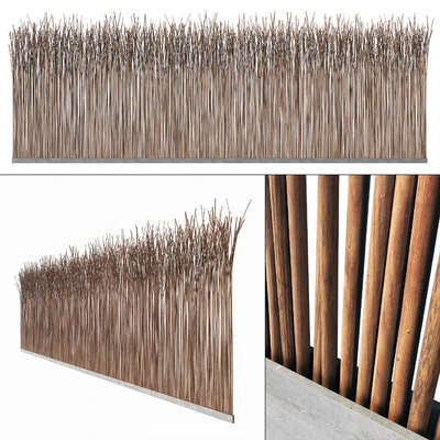 Screen long branch thin decor n5 / Long screen of thin branches No. 5 — Ver 1