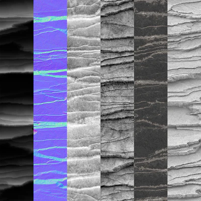 Rock cliff wall №20 — Вид 3