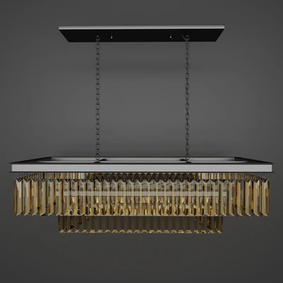 Chandelier RH Rhys Clear Glass Prism Round Chandelier 40 — Ver 1