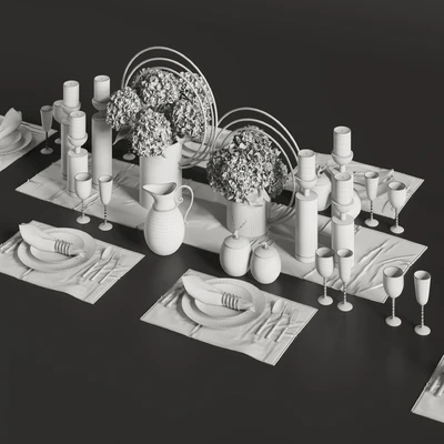 Dinner Table Set 01 — Ver 5