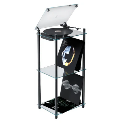 transparent turntable player with double stand by transparent — скачать