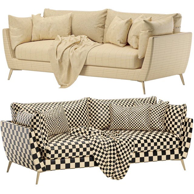 skyler 3 seater fabric sofa — Descargar