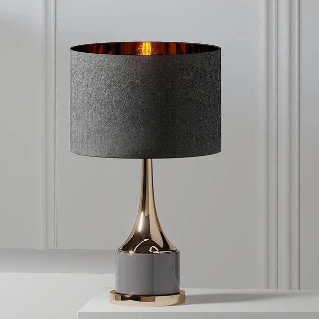 Artistic Home & Lighting 18.5in Gold Cone Neck Lamp — Скачать