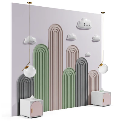 Headboard in nursery 05 — Ver 3