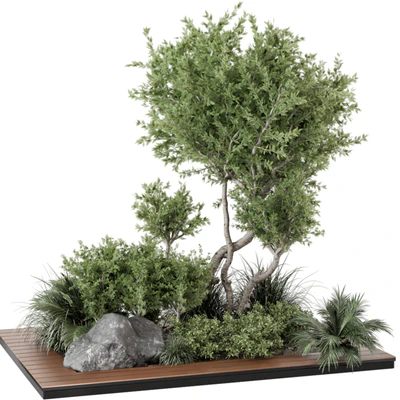 Outdoor Garden Set Bush and Tree - Garden Set 813 — скачать