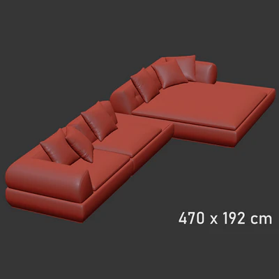 Supermoon Sofa 02 by Minotti — Ver 6