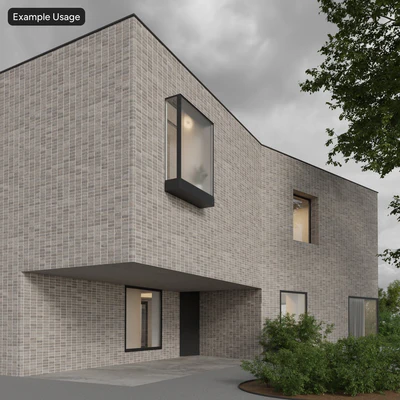 splitface stack bond brick wall texture gray — View 3