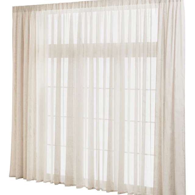 Wide Linen Tulle Curtain — Descargar