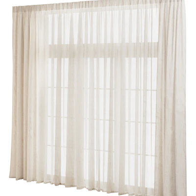 Wide Linen Tulle Curtain — Ver 3