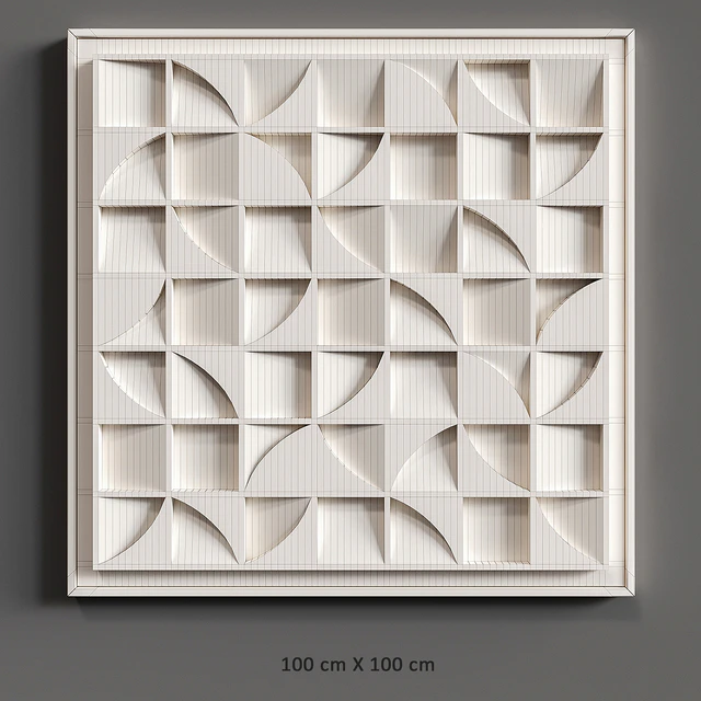 Рельеф White Puzzle Square — Скачать