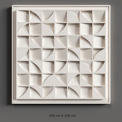 Рельеф White Puzzle Square — Вид 2