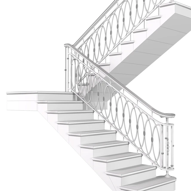 Современная лестница в стиле Ар-деко.Modern interior stair — Скачать