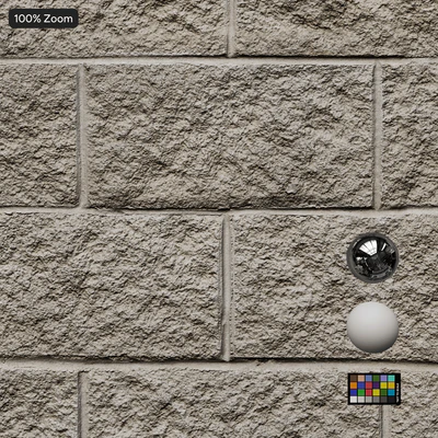 split face running concrete block wall texture — View 2