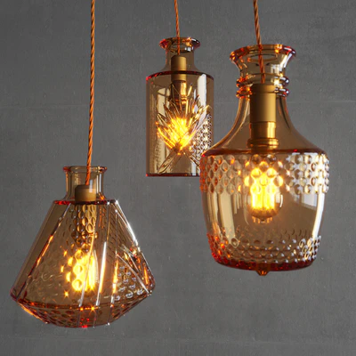 Restaurant Bar creative fashion bottle chandelier — Ver 1