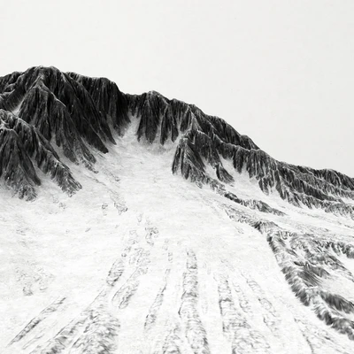 Landscape mountains snow  / Ландшафт снежные горы — Вид 3