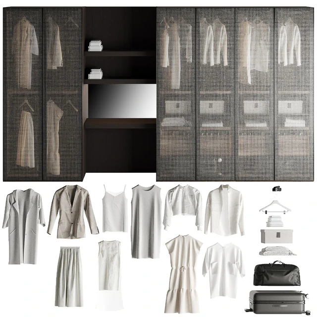Tumidei Armadio Anta Telaio Battente Wardrobe — Скачать