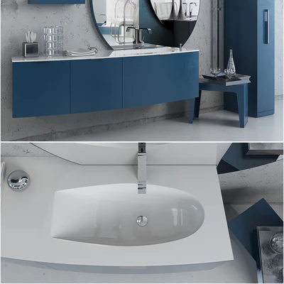 Furniture, plumbing and decoration in the bathroom - Cerasa - Maori — Ver 3