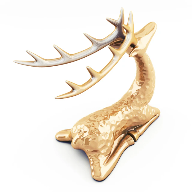 Sitting deer statuette — Descargar