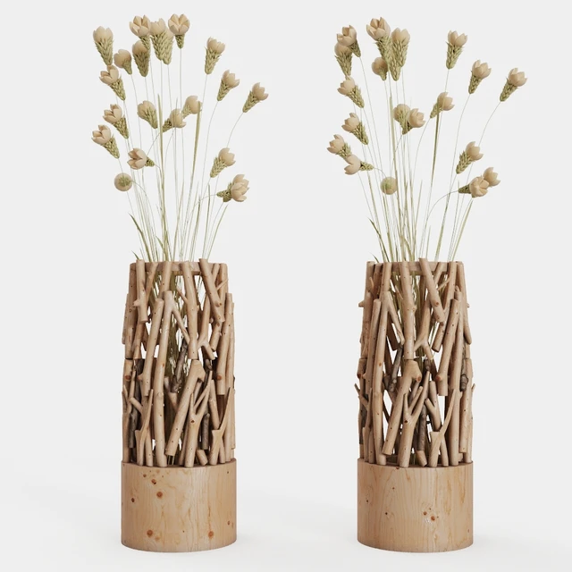 Small wood vase stand — Скачать