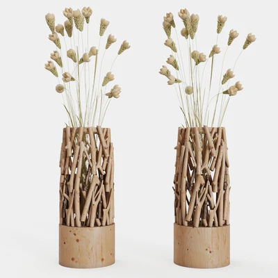 Small wood vase stand — Вид 1