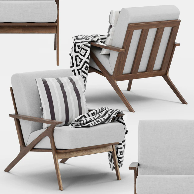 Mist Gray OTIO Lounge Chair — Descargar