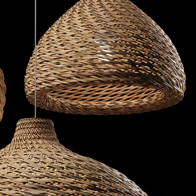 Rattan Pendant Light 08 — Ver 4