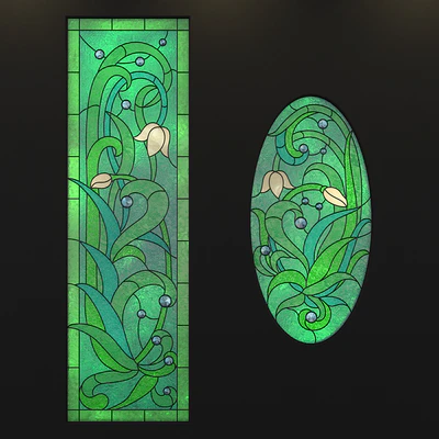 Stained-glass windows, a set of — Ver 2