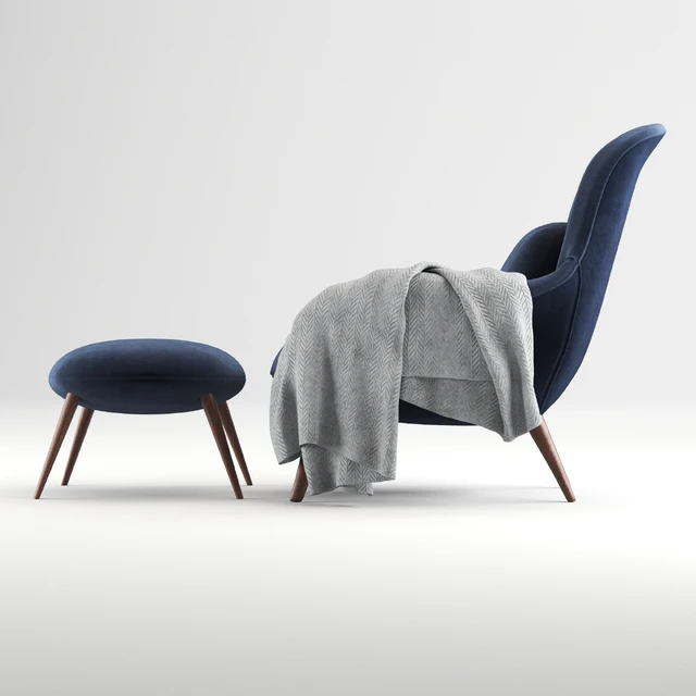 ArmChair Fredericia Swoon Lounge — Descargar