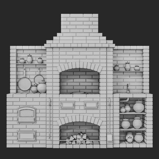 Brick oven barbecue — Descargar