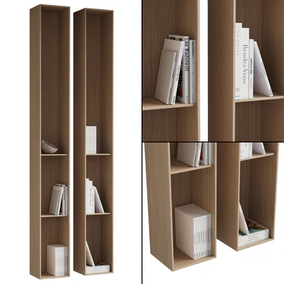 096 Wall rack shelves 03 neutral & minimal wood 01 — Вид 4